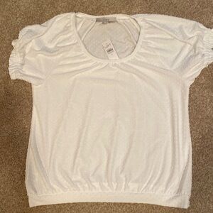 Loft Swiss dot blouse